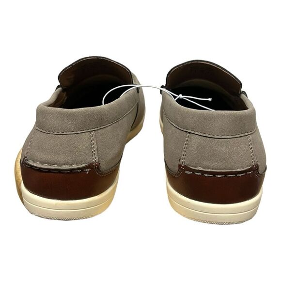 NWOB Steve Madden men’s dress shoes Slip ons with ortholite Gray Tan 9 - Picture 5 of 9